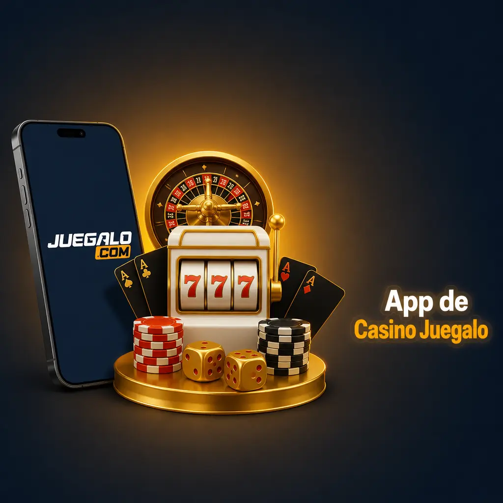 Interfaz de la app de casino Juegalo mostrando juegos