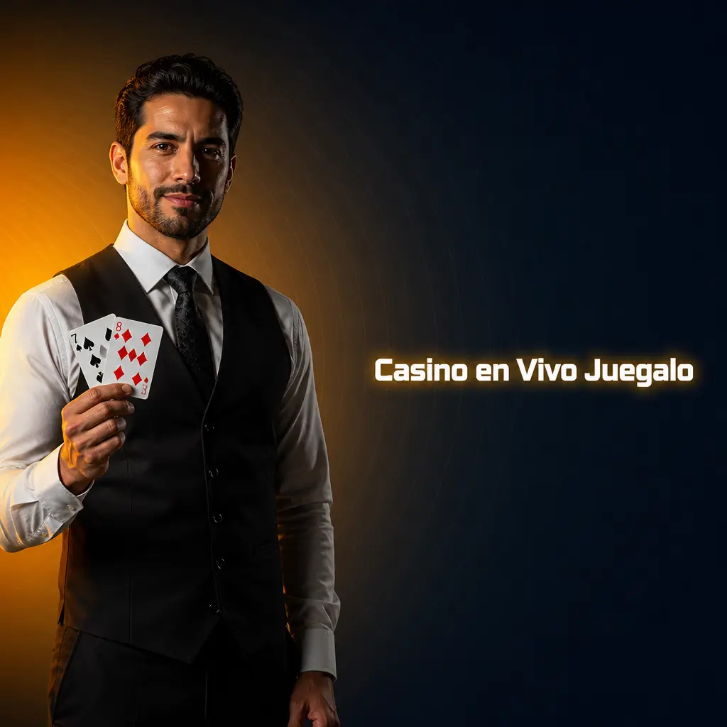 Mesa de casino en vivo de Juegalo con crupier profesional