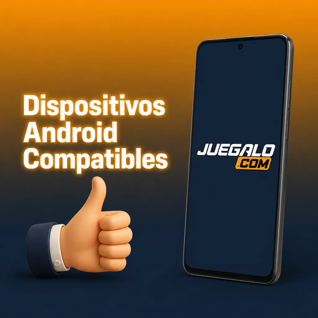 Celular Android compatible con la app Juegalo